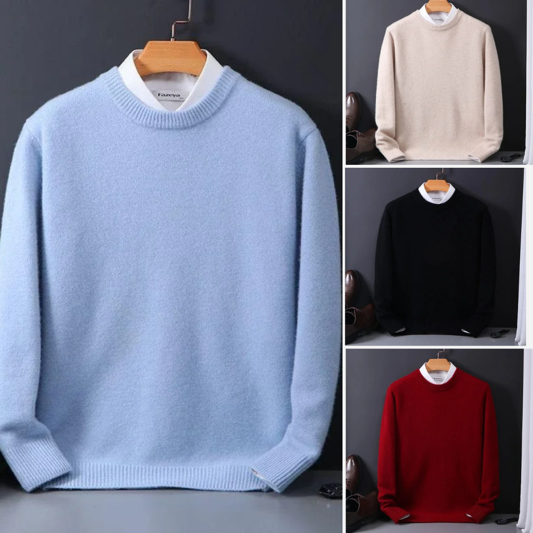 Thierry | Classic Round Neck Knit Sweater