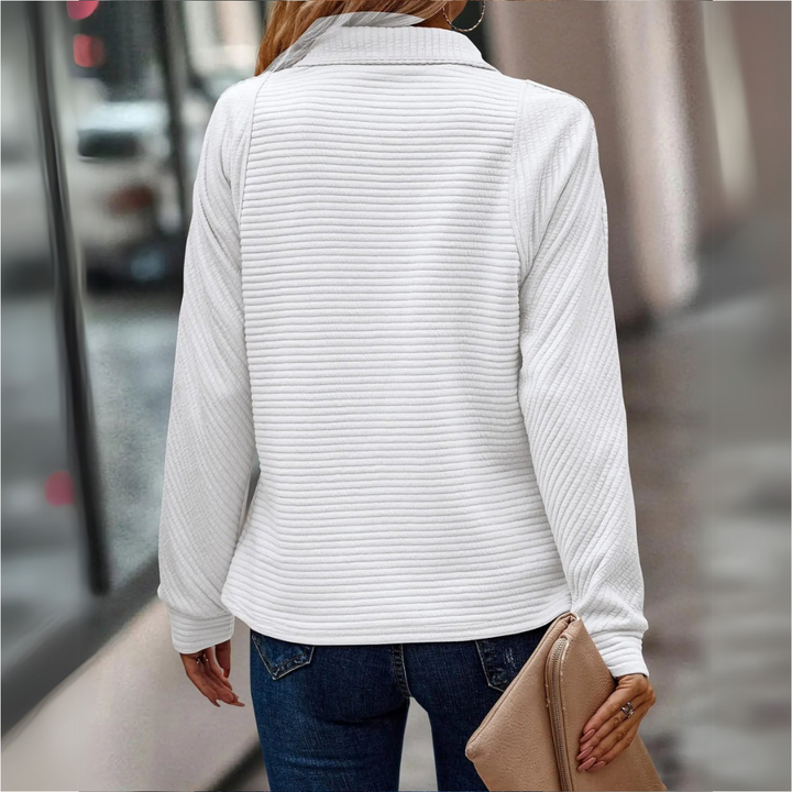 Elena | Trendy Casual Half-Zip Sweater