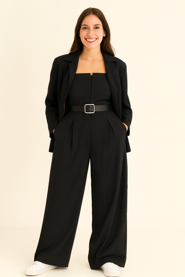 Eclat | Tailored Jumpsuit with Bustier Set