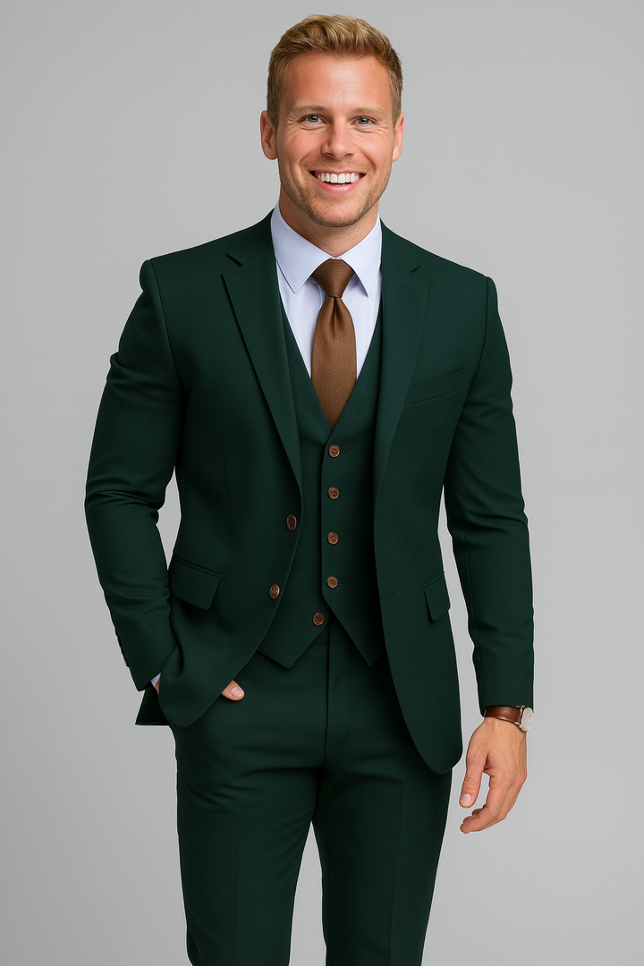 Elwood | Elegant 3-Piece Slim Fit Wedding Guest Suit