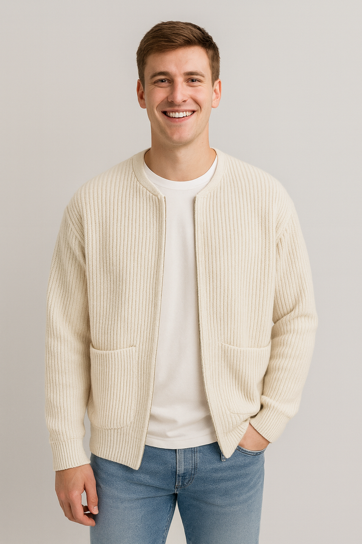 Federico | Stylish Minimalist Knit Cardigan