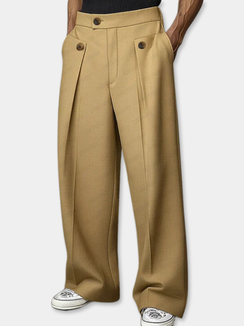 Sam | Modern Pleated Tailored Pants