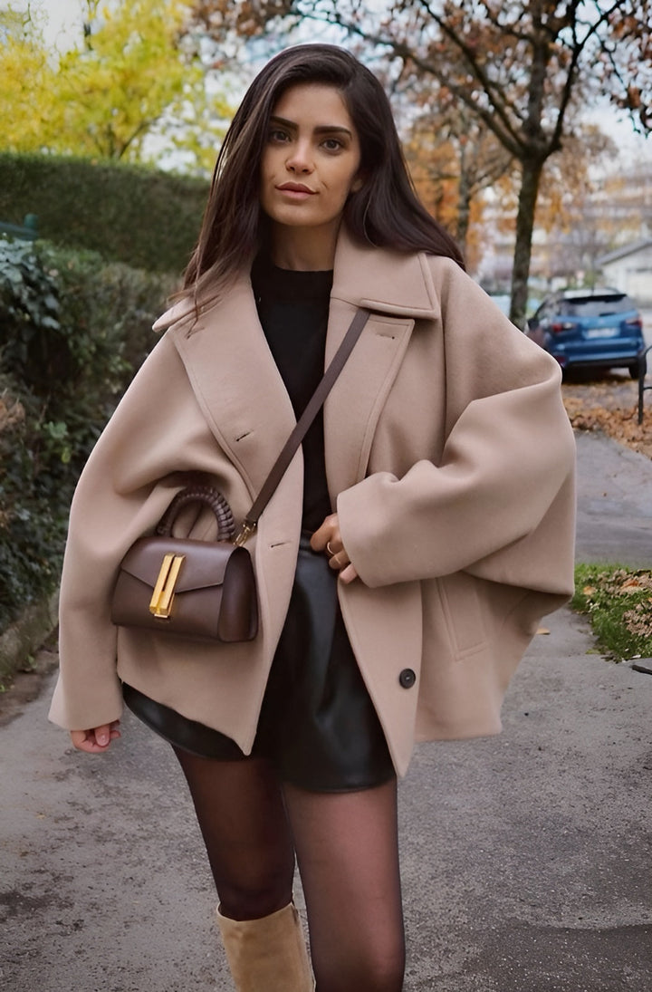 Lizzie | Elegant Oversized Long-Sleeve Coat