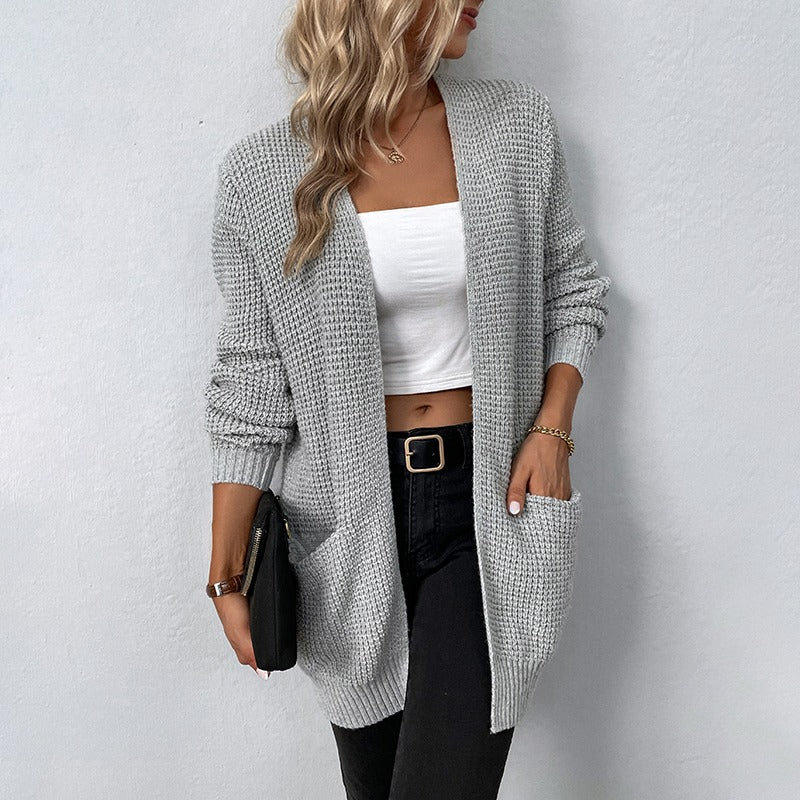 Maris | Cozy Textured Open-Front Knit Cardigan
