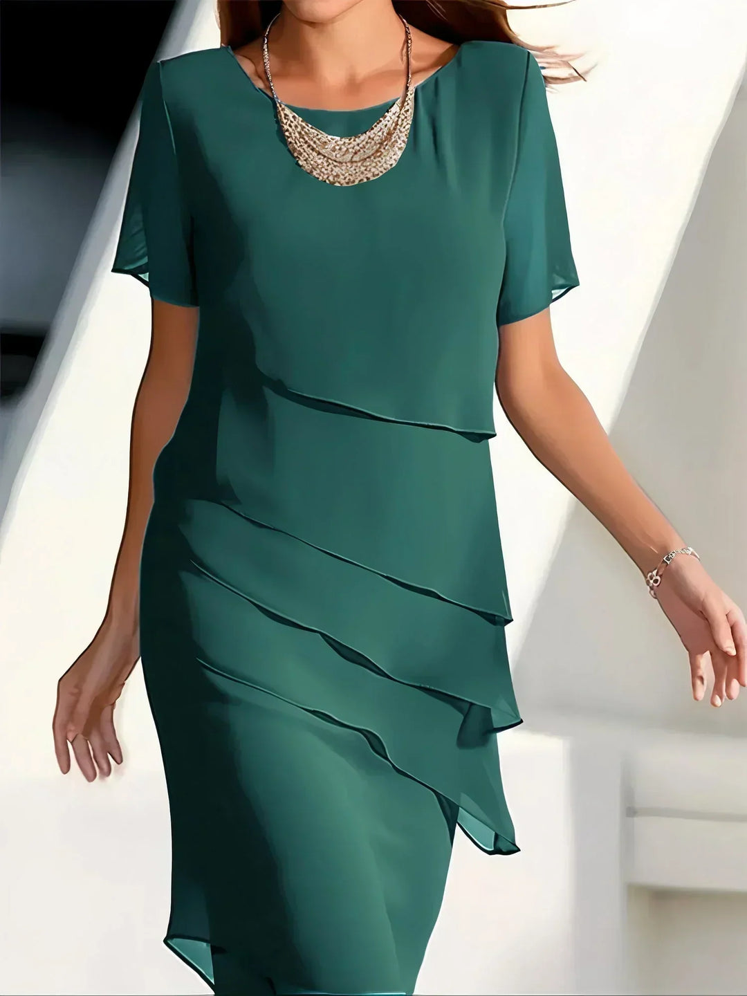 Candice | Sheer Short Sleeve Dress
