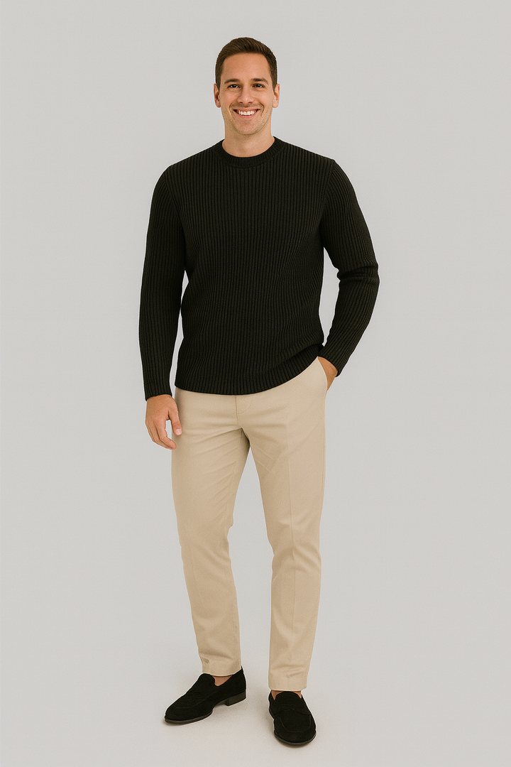 Garrick | Premium Knit Crew Neck Sweater