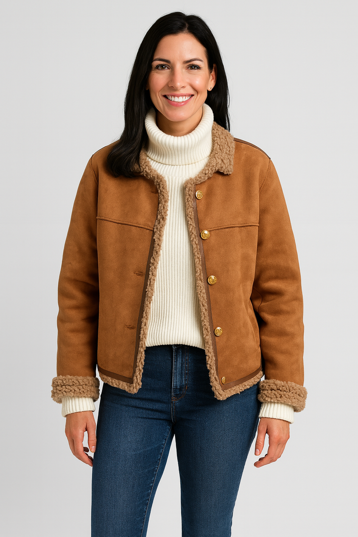 Gracelyn | Lightweight Soft Plush-Trim Winter Coat