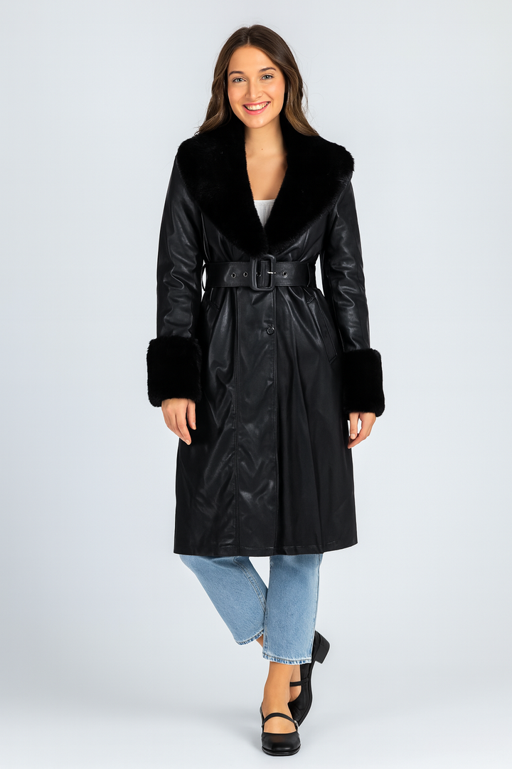 Harley | Classic Long Belted Trench Coat