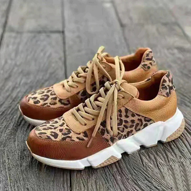 Riley | Trendy Comfortable Leopard Print Sneakers