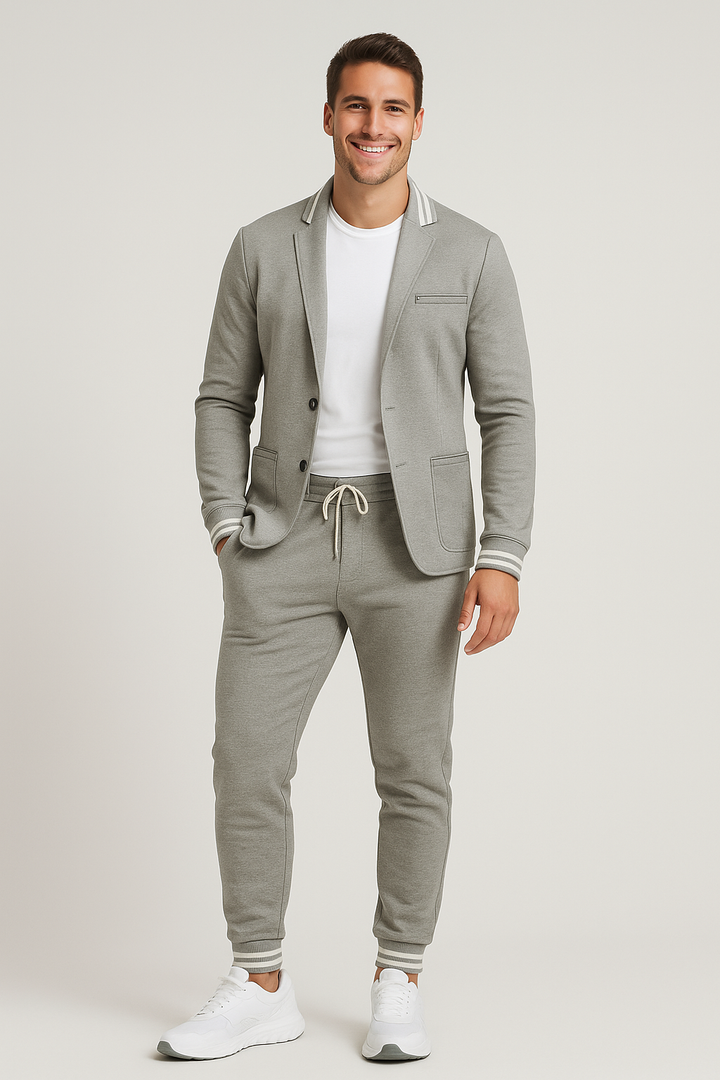 Jason | Athletic-Inspired Blazer Pants Set