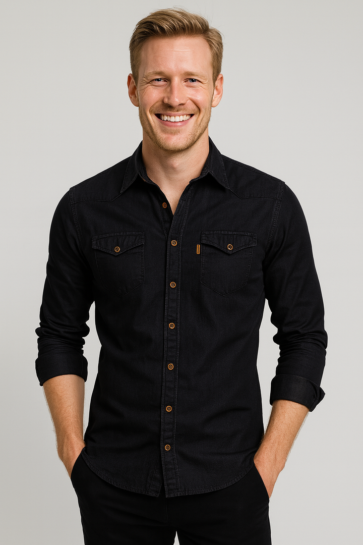 Jim | Classic Denim Structured Shirt