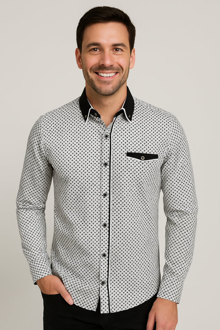 Joe | Elegant Button-Up Structured Shirt