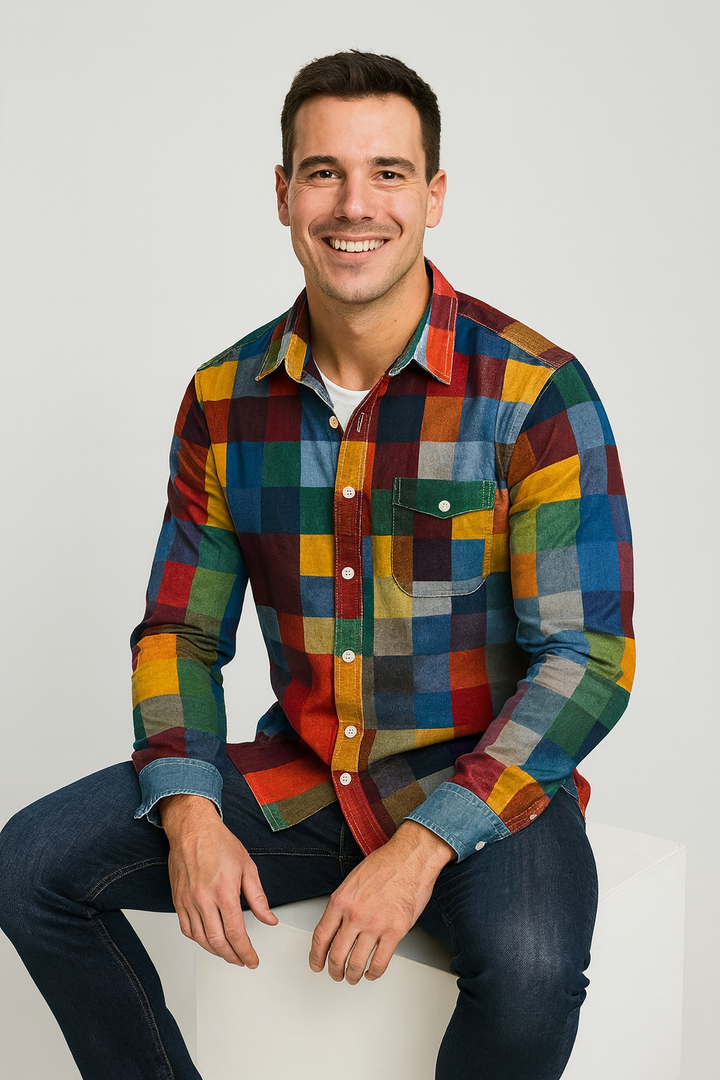 Lada | Vintage Patchwork Long Sleeve Shirt