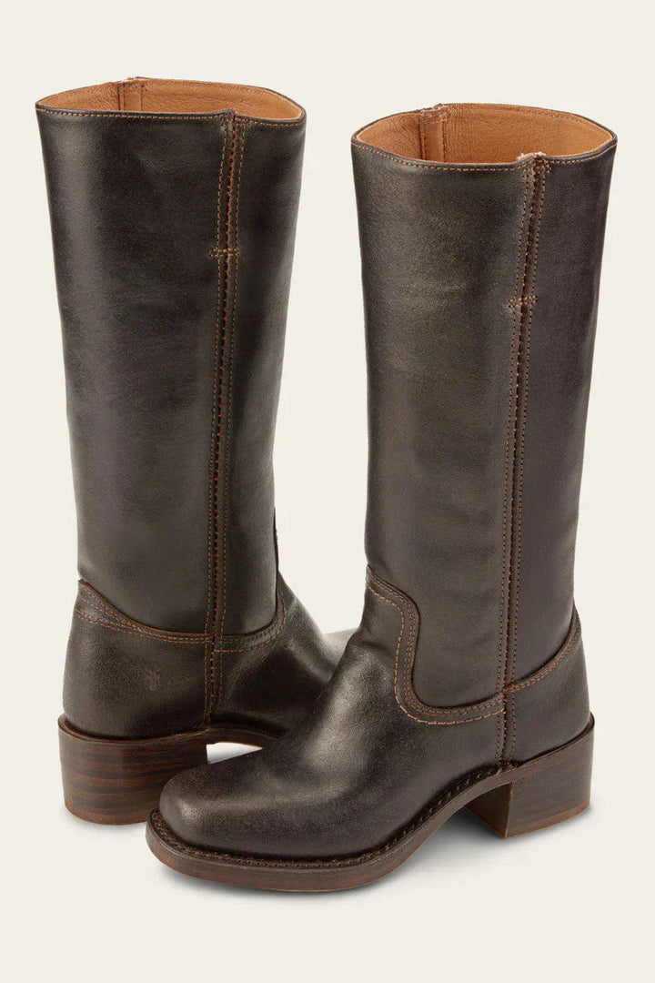 Amelie | Classic Knee-High Boots with Block Heel