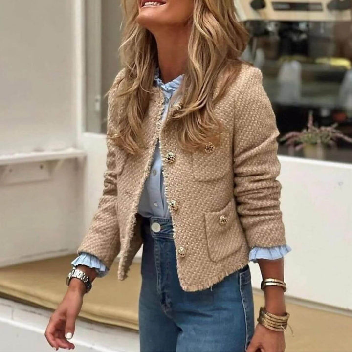 Monica | Elegant Tweed Style Jacket