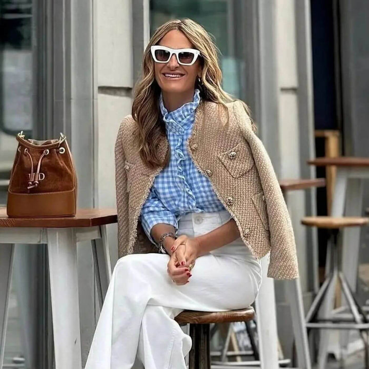 Monica | Elegant Tweed Style Jacket