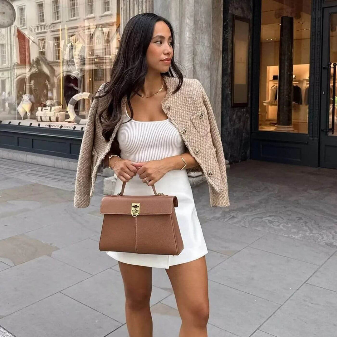 Monica | Elegant Tweed Style Jacket