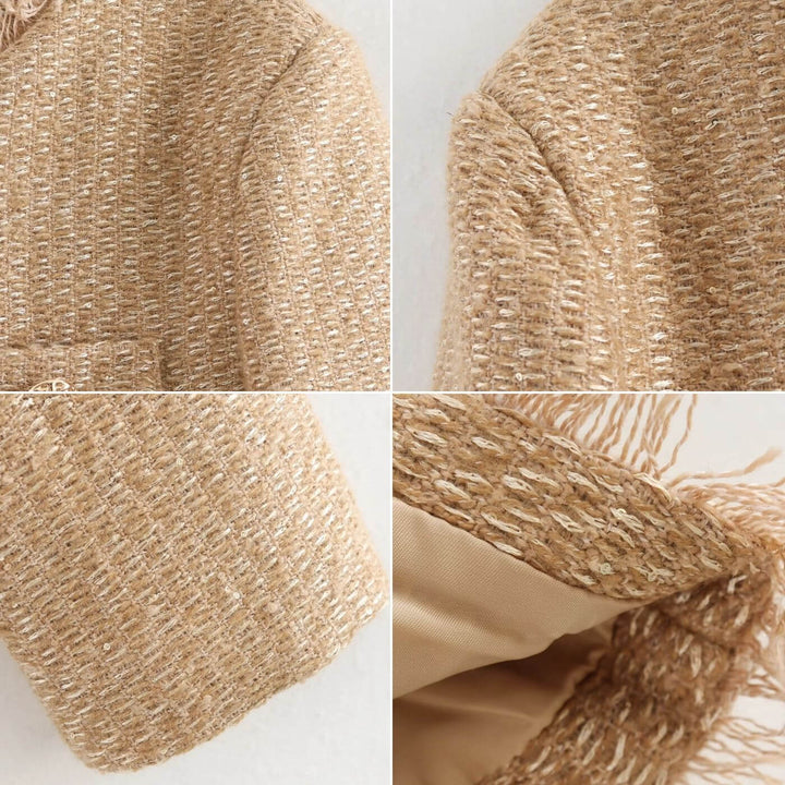 Monica | Elegant Tweed Style Jacket