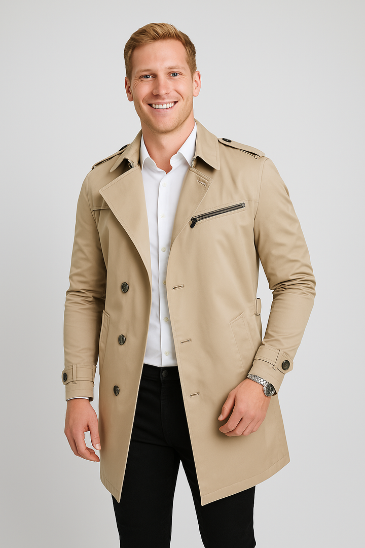 Lucien | Sleek Minimalist Handmade Raincoat