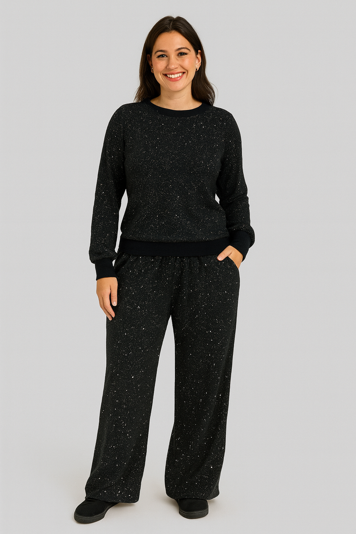 Lysa | Chic Relaxed Sequin Two-Piece Lounge Set