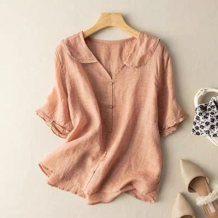 Jasmine | Scalloped Collar Blouse