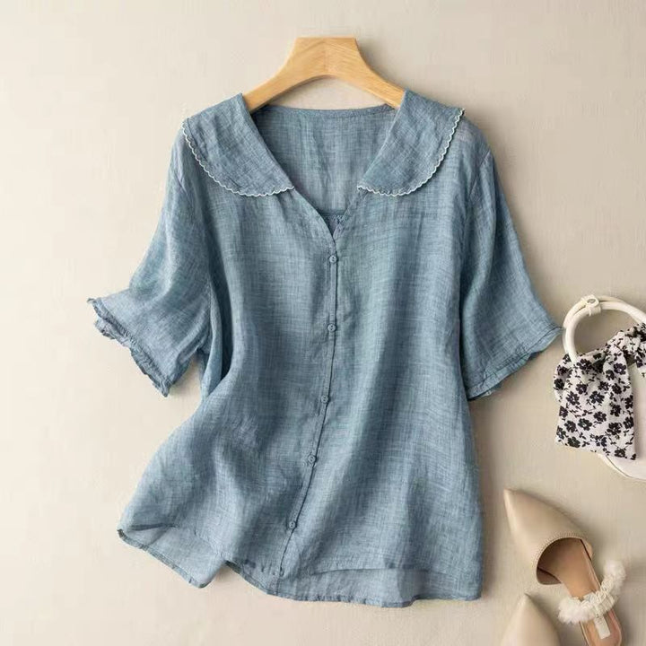 Jasmine | Scalloped Collar Blouse