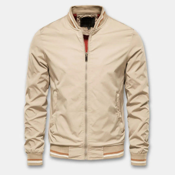 Damian | Varsity Style Bomber Full Zip Jacket