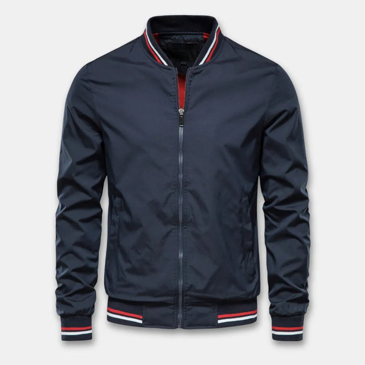 Damian | Varsity Style Bomber Full Zip Jacket