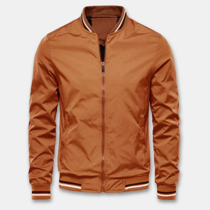 Damian | Varsity Style Bomber Full Zip Jacket