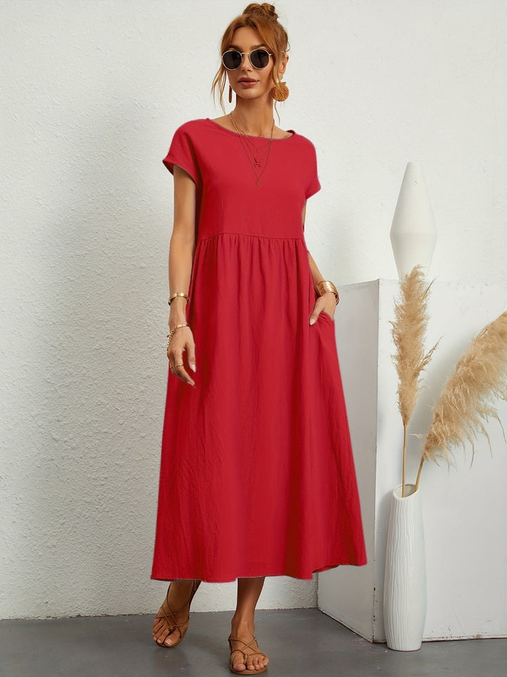 Irish | Solid Casual Midi Dress