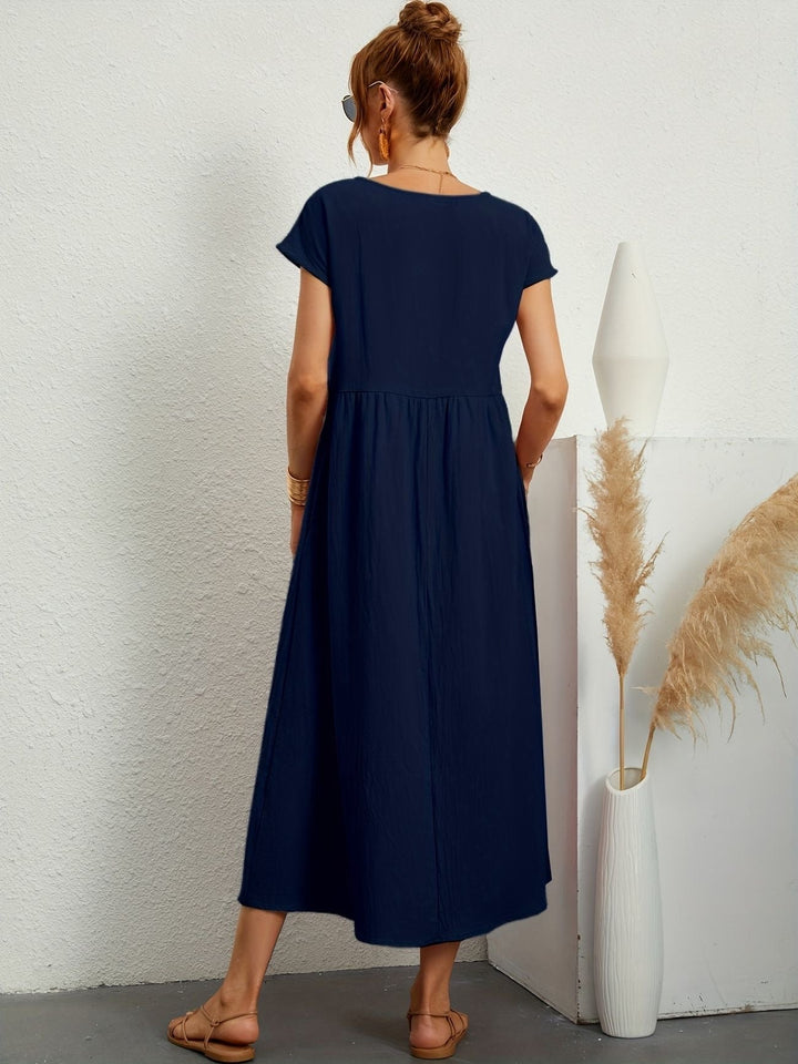 Irish | Solid Casual Midi Dress