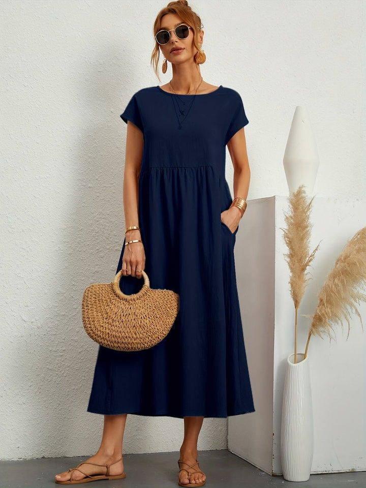 Irish | Solid Casual Midi Dress