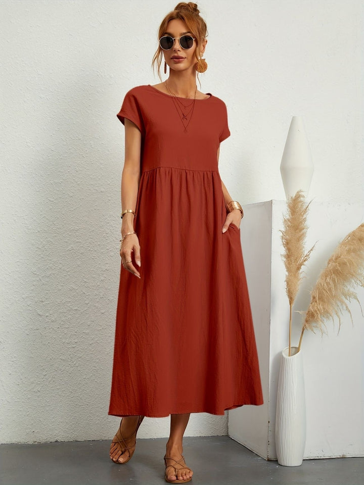 Irish | Solid Casual Midi Dress