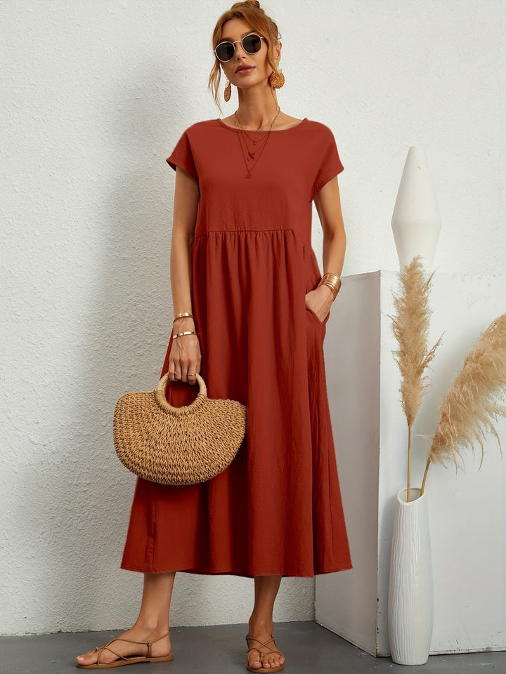 Irish | Solid Casual Midi Dress