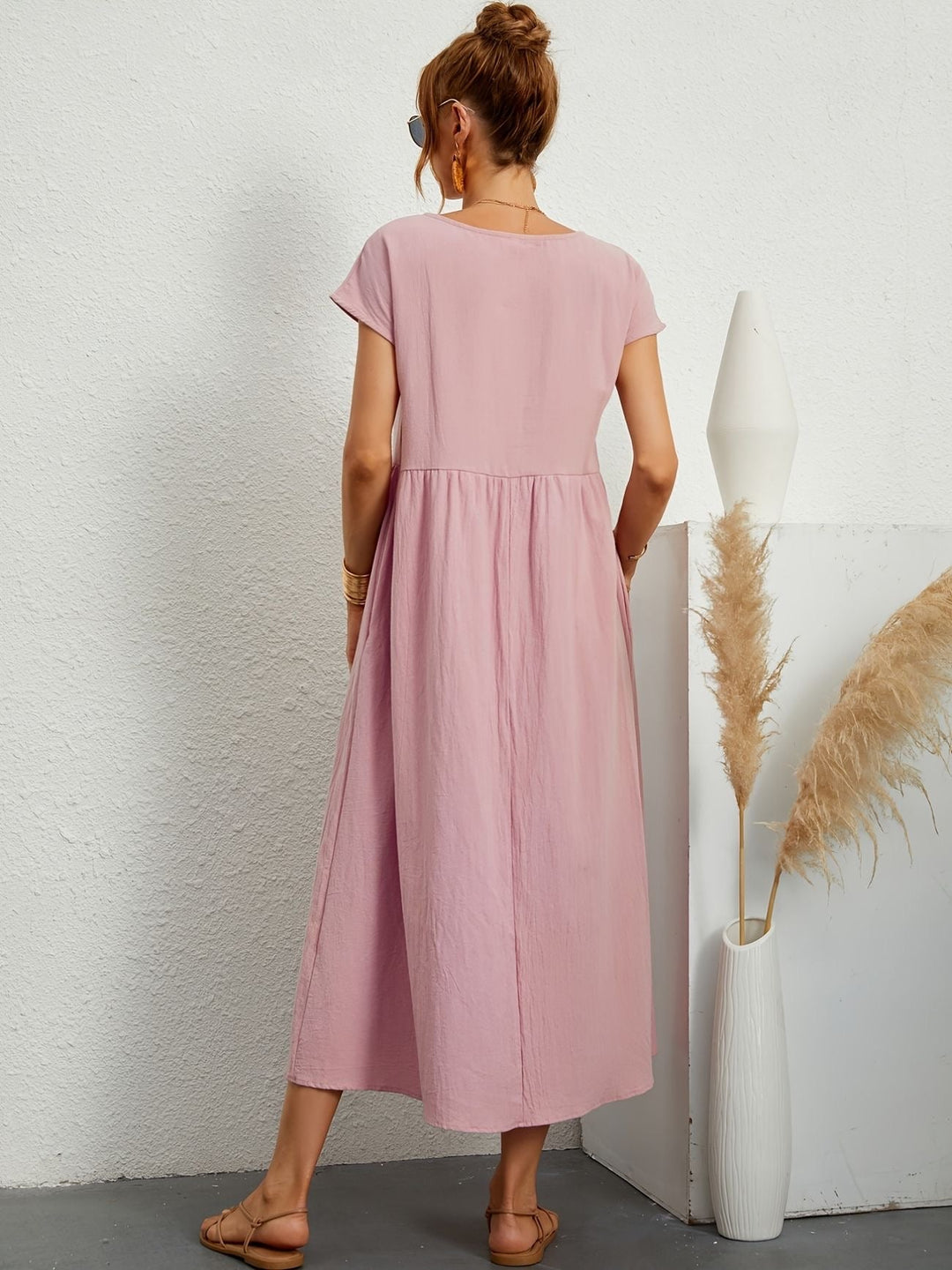 Irish | Solid Casual Midi Dress