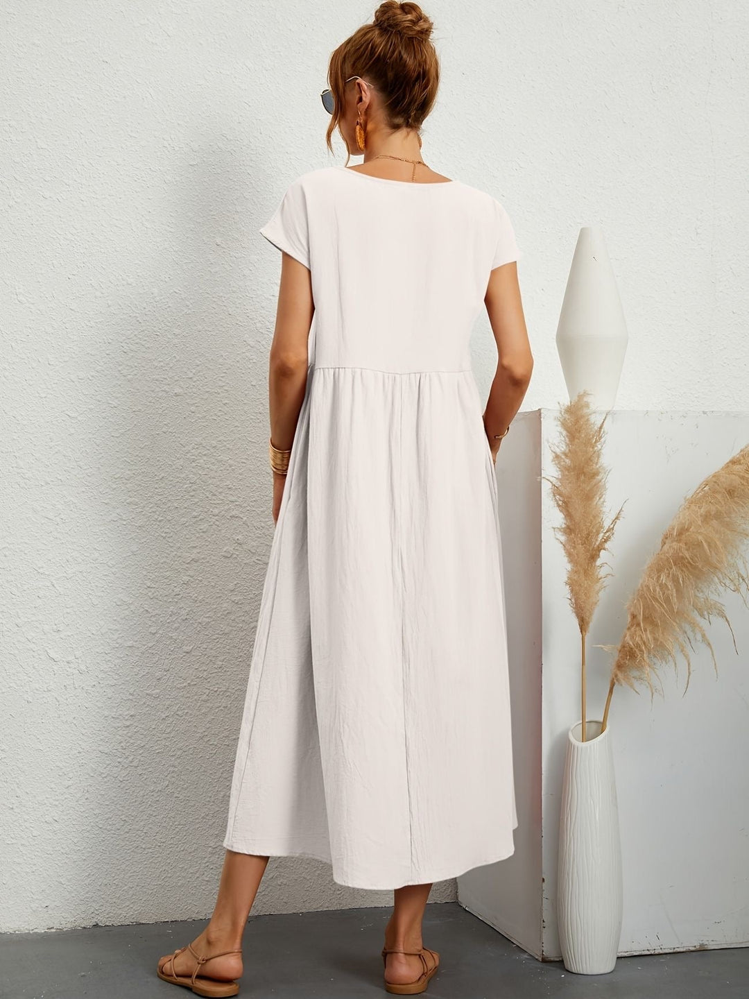 Irish | Solid Casual Midi Dress