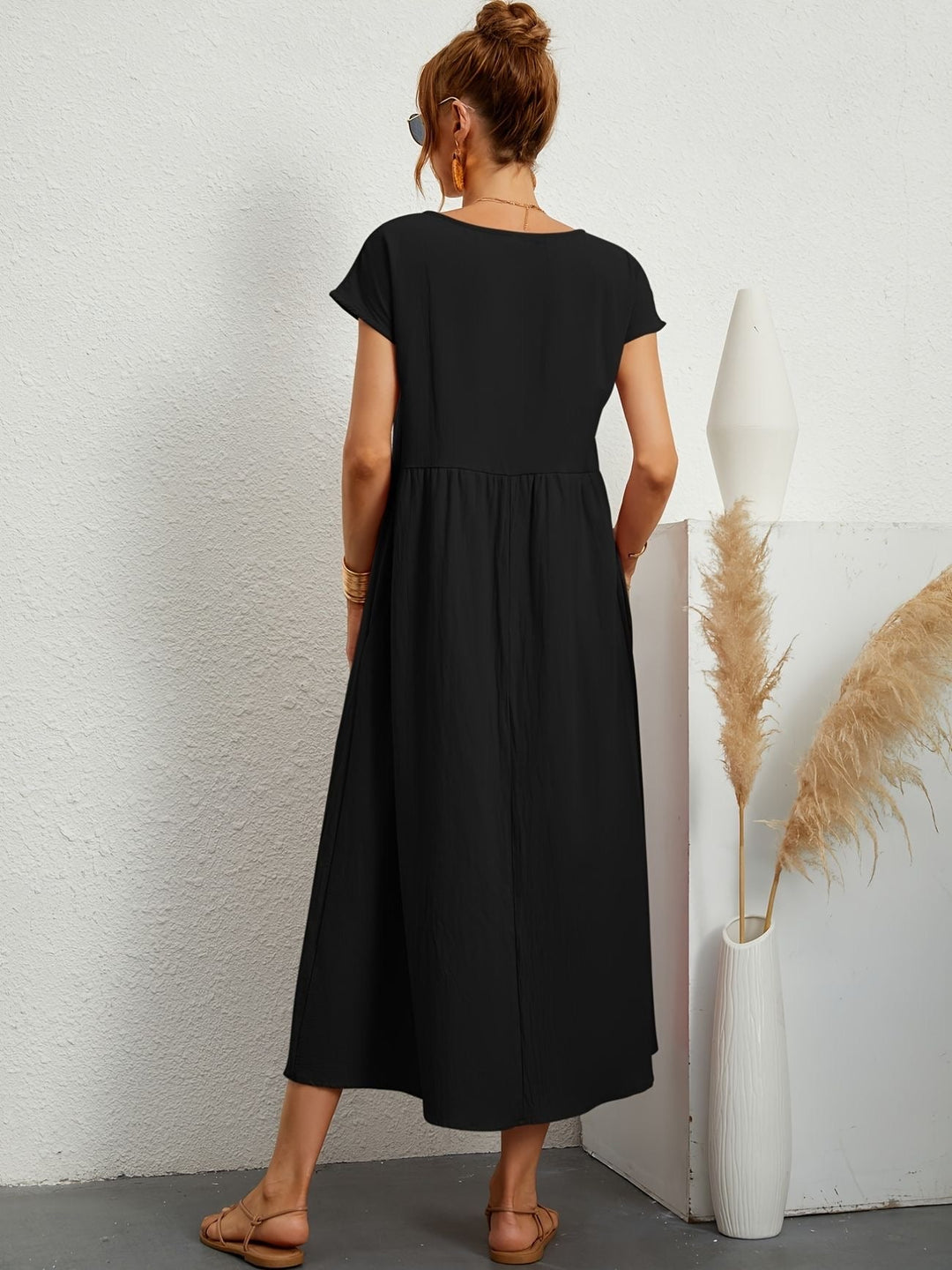 Irish | Solid Casual Midi Dress