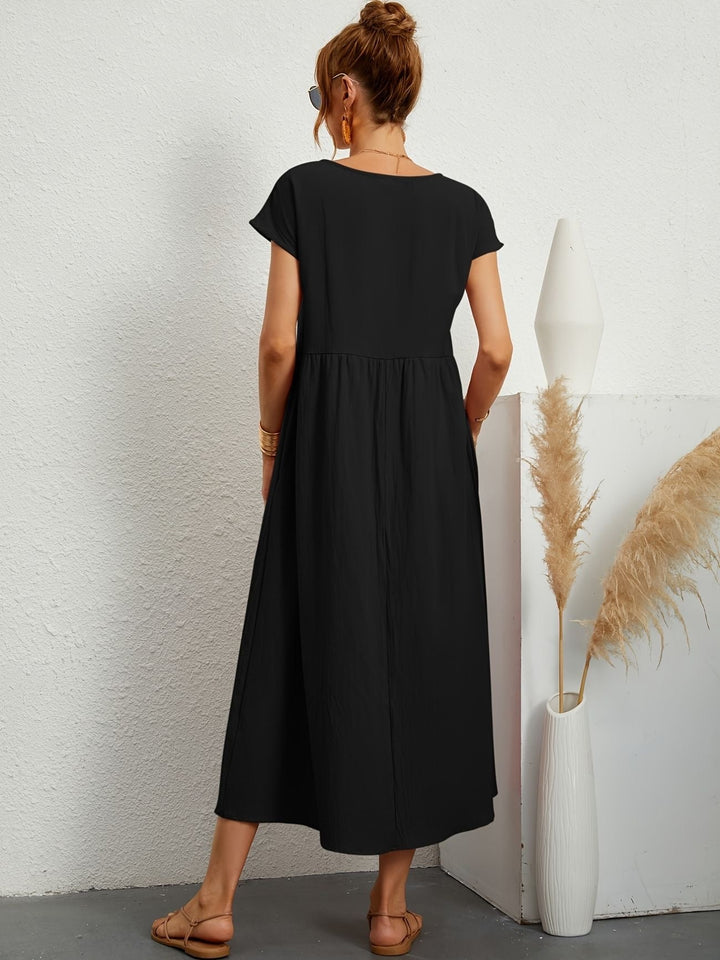 Irish | Solid Casual Midi Dress