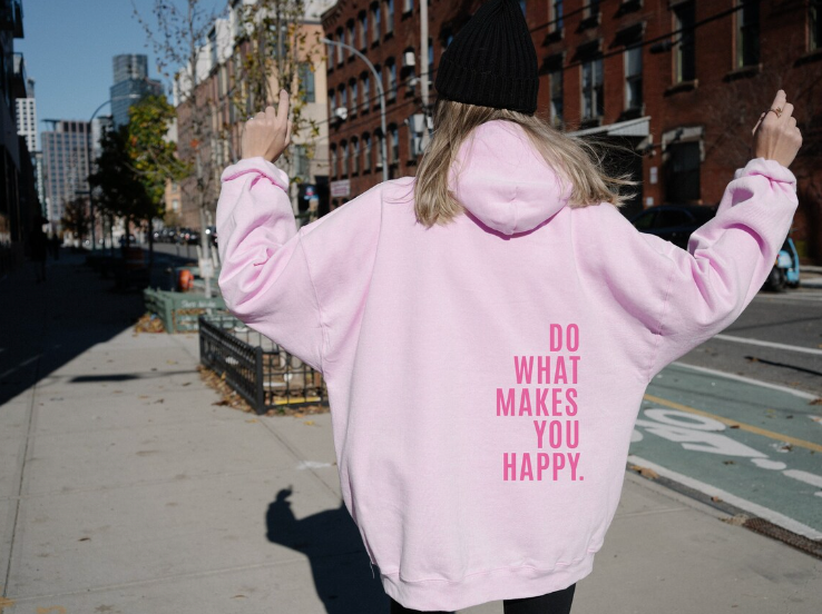 Claudine | Oversized Motivational Hoodie