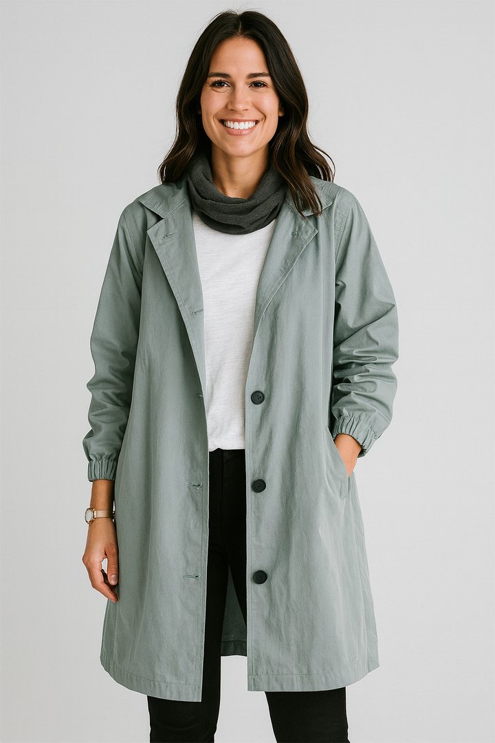 Nerida | Classic Long Waterproof Trench Coat