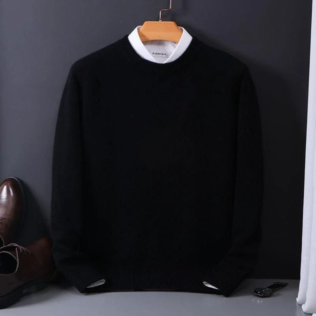 Thierry | Classic Round Neck Knit Sweater