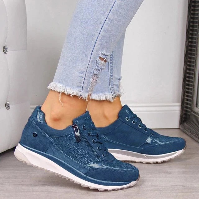 Taylor | Textured Panel Casual Walking Sneakers