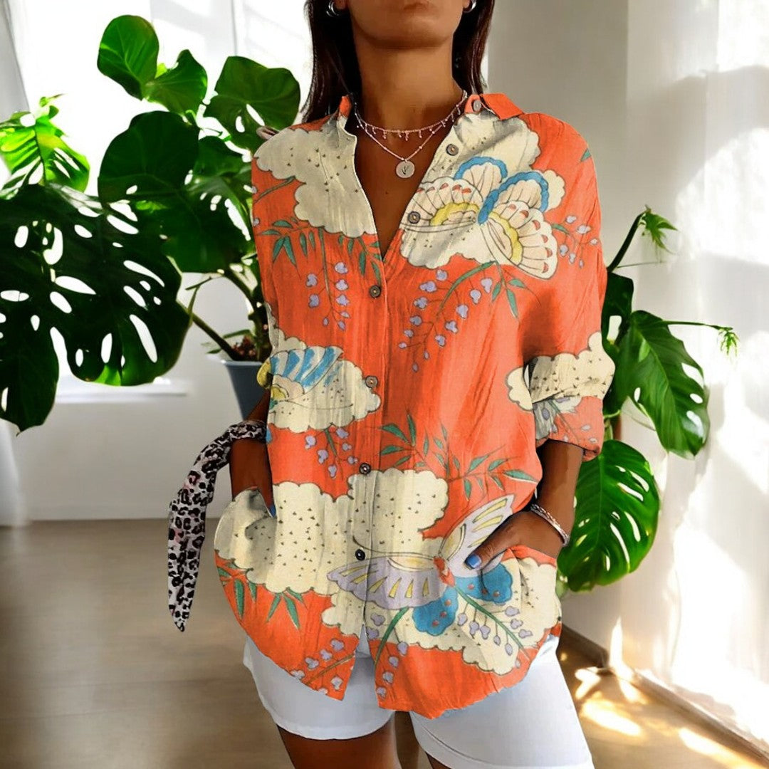 Loujen | Classic Floral Blouse