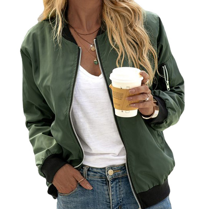 Rebecca | Women's Long Sleeve Bomber Jacket