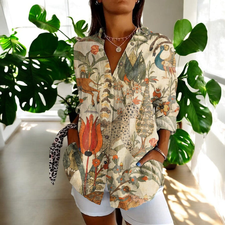 Loujen | Classic Floral Blouse