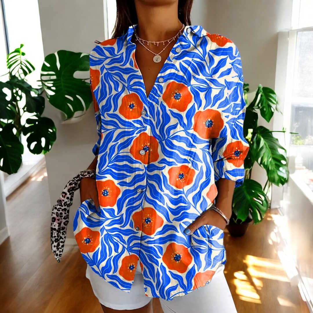 Loujen | Classic Floral Blouse