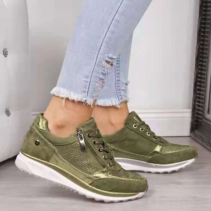 Taylor | Textured Panel Casual Walking Sneakers