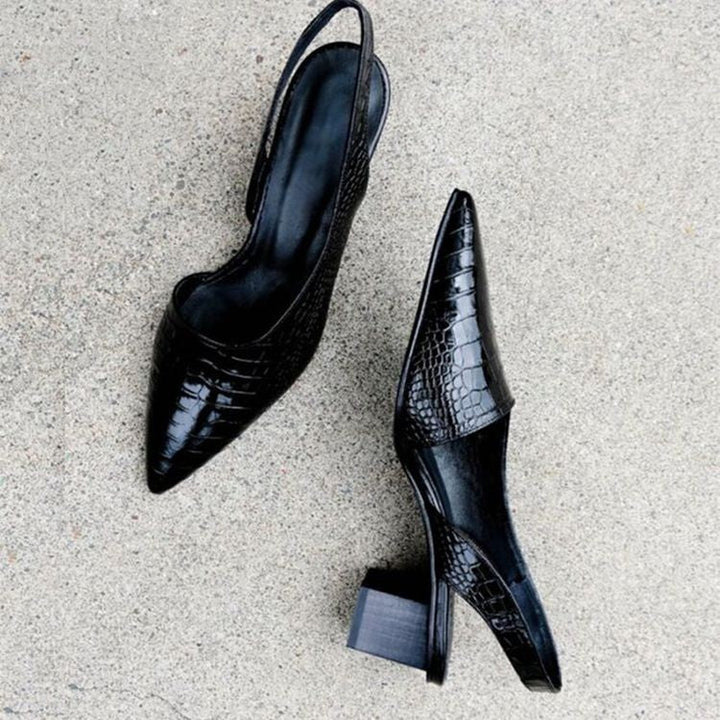 Lennie | Women's low-heeled pumps with an open heel
