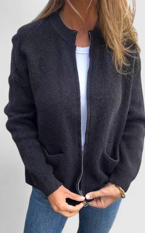 Elsinora | Cozy Zip-Up Cardigan Jacket with Pockets