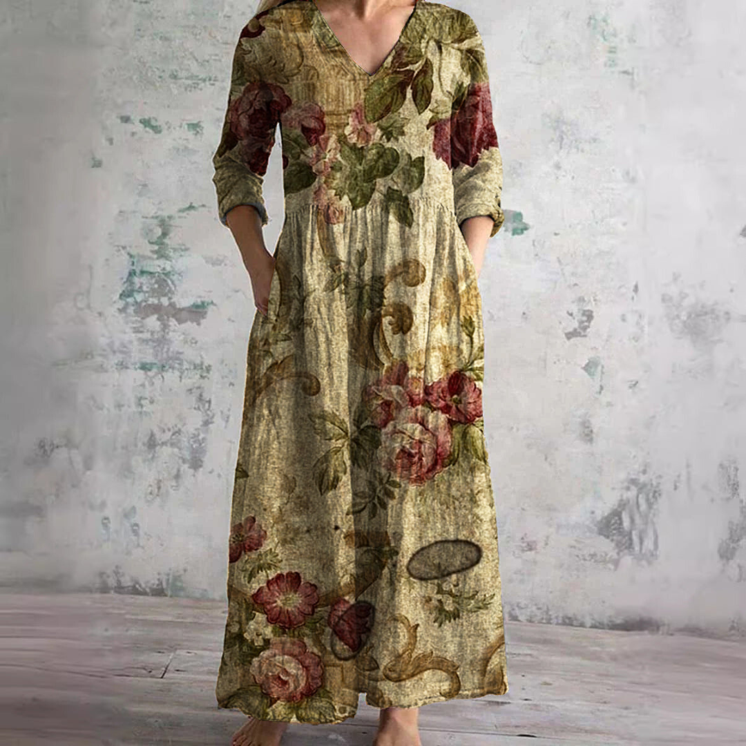Miralyn | Floral V-Neck Dress
